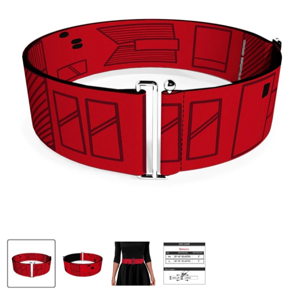 Buckle-Down Red and Black Sith Trooper Belt